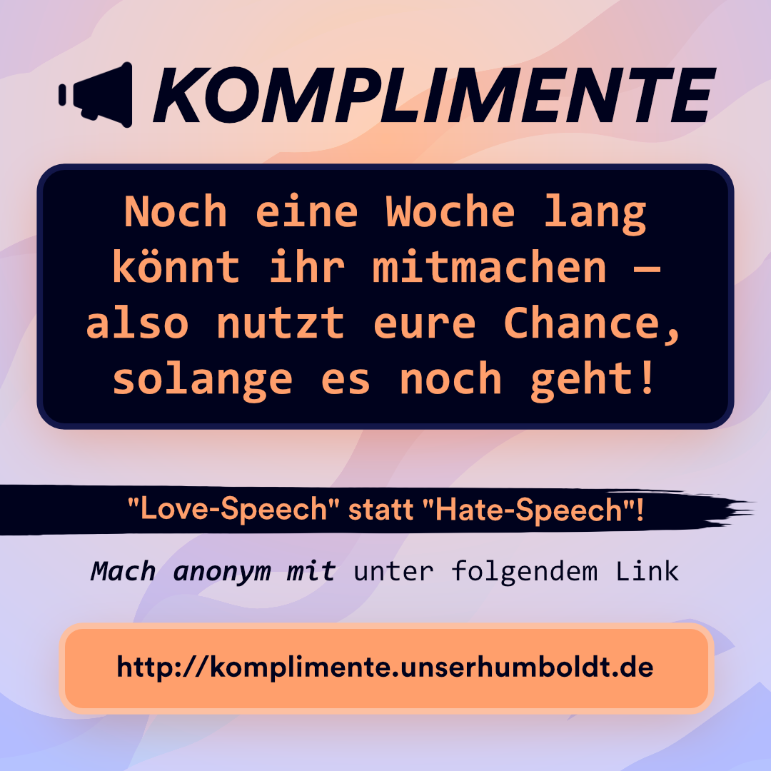 You are currently viewing Nur noch bis Sonntag! – Komplimenteaktion 2021